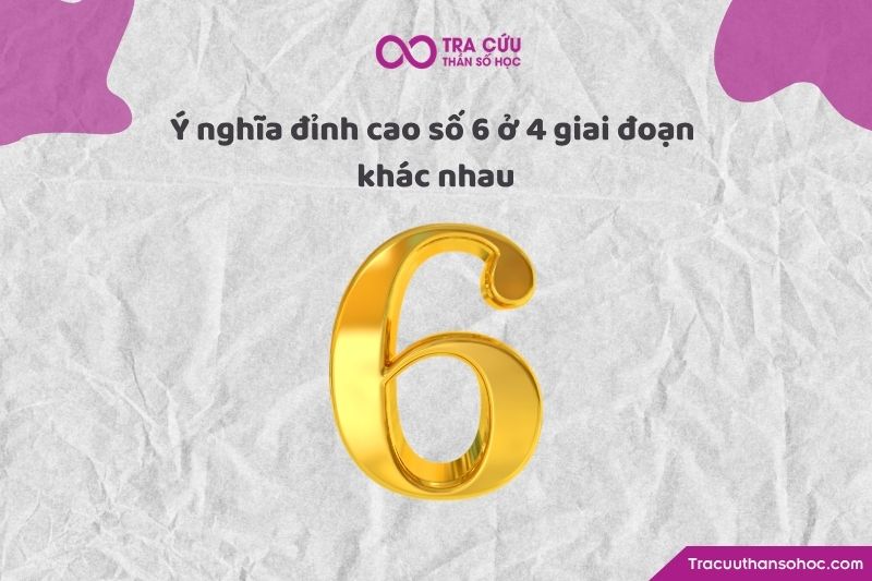 Con số 6 xuất hiện ở giai đoạn nào trong 4 đỉnh cao của đời người, nó sẽ mang những sắc thái và bài học cụ thể khác nhau. Con số 6 xuất hiện ở giai đoạn nào trong 4 đỉnh cao của đời người, nó sẽ mang những sắc thái và bài học cụ thể khác nhau.