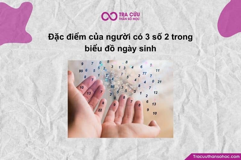 Khi con số 2 xuất hiện đến 3 lần (222) trong biểu đồ ngày sinh, năng lượng của trực giác và sự nhạy cảm Khi con số 2 xuất hiện đến 3 lần (222) trong biểu đồ ngày sinh, năng lượng của trực giác và sự nhạy cảm